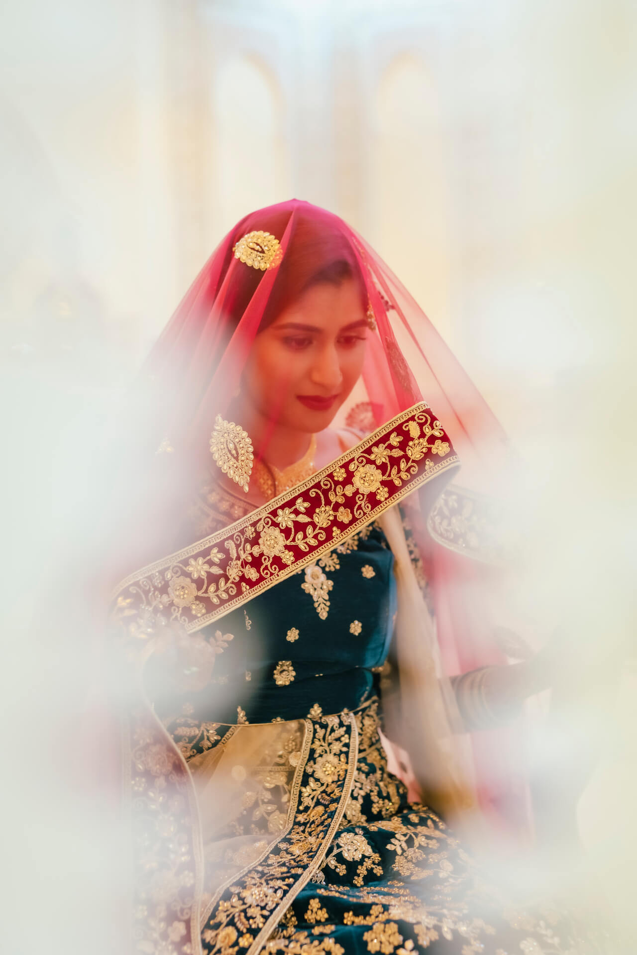 photo of a bride on her wedding day at our mosque, a muslim and interfaith wedding ceremony venue