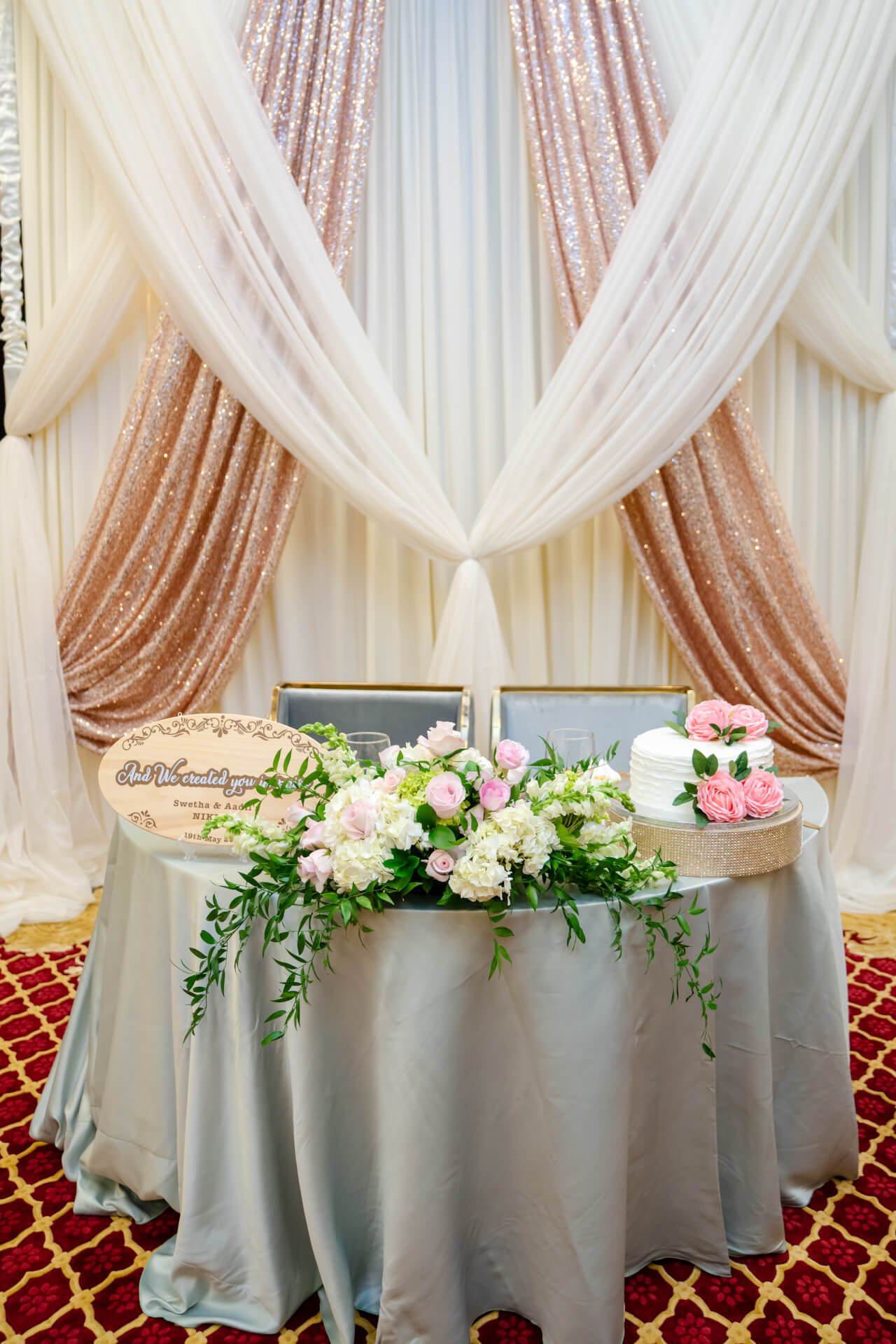 a photograph of the cake cutting ceremony at our mosque wedding ceremonies