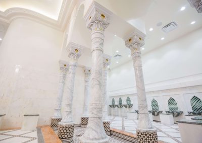 a photograph of the ablution in the mosque which can be used as part of the wedding venue