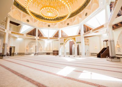 internal photograph of our breathtaking mosque, which is available for wedding venue hire