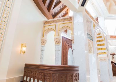 A photo of the Imam's pulpit at our mosque and wedding venue